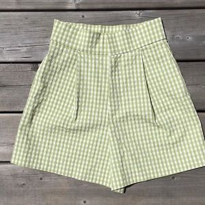 Brand New Gingham Zara Shorts